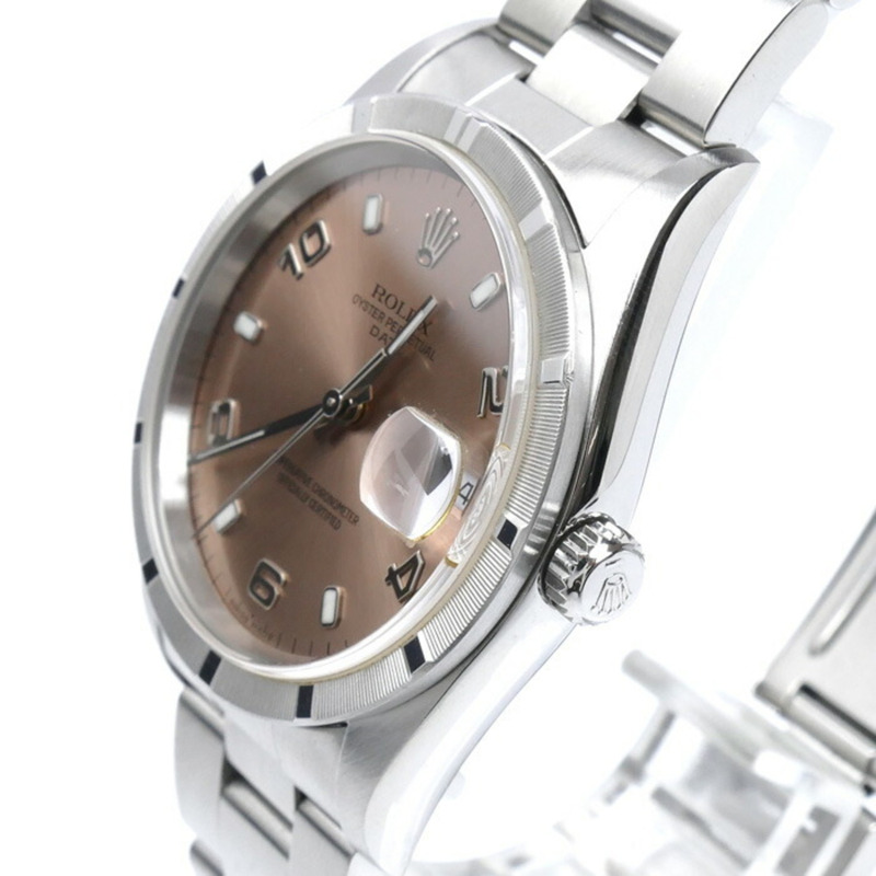 勞力士蠔式恆動日曆型自動腕錶 15210 璣鏤紋 A 字頭男士腕錶-1