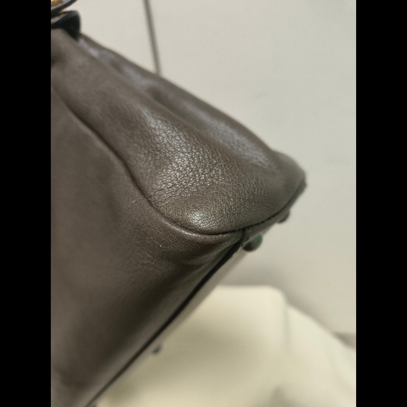 ‼️年前限時特賣‼️（原45800）至1/25⏰【8成新】㊣✨ FENDI✨芬迪 peekaboo 褐色 老花 皮革 梯形 兩用 肩背包 斜背包/雙F/二手包/二手精品/保證正品-7