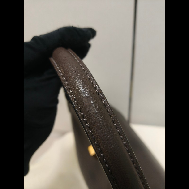 ‼️年前限時特賣‼️（原45800）至1/25⏰【8成新】㊣✨ FENDI✨芬迪 peekaboo 褐色 老花 皮革 梯形 兩用 肩背包 斜背包/雙F/二手包/二手精品/保證正品-29