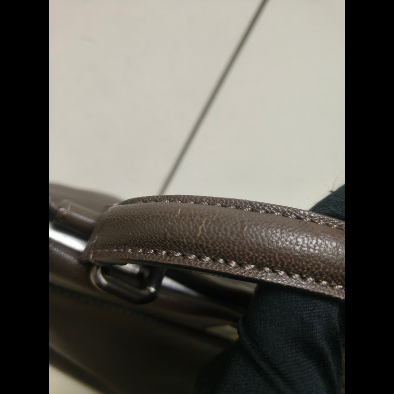 ‼️年前限時特賣‼️（原45800）至1/25⏰【8成新】㊣✨ FENDI✨芬迪 peekaboo 褐色 老花 皮革 梯形 兩用 肩背包 斜背包/雙F/二手包/二手精品/保證正品-33