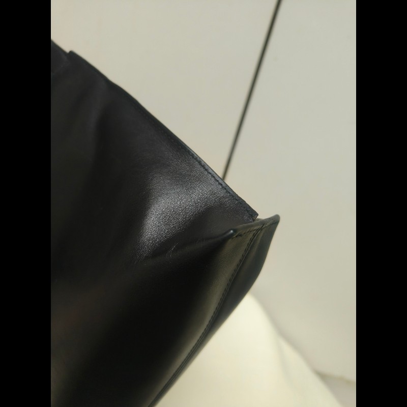 ‼️年前限時特賣‼️（原25800）至1/25⏰【8成新】㊣✨ LOEWE ✨羅威 黑色 壓紋 雙夾層 小羊皮 肩背包 斜背包 /二手包/二手精品🌳二手樹屋🌳-6