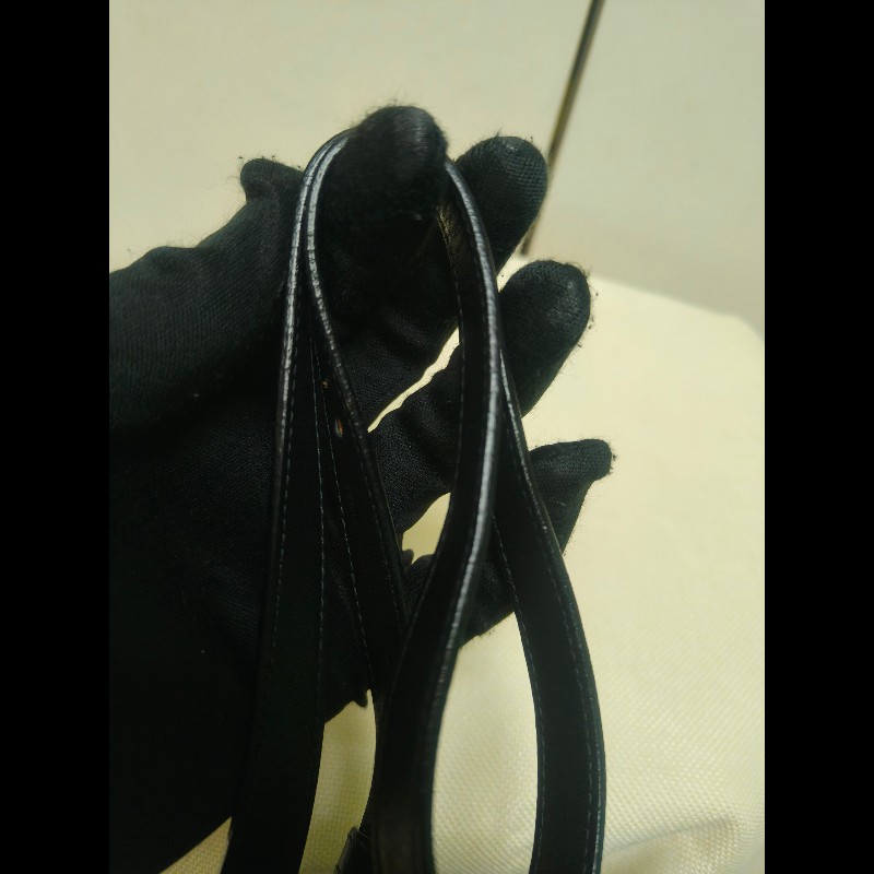 ‼️年前限時特賣‼️（原25800）至1/25⏰【8成新】㊣✨ LOEWE ✨羅威 黑色 壓紋 雙夾層 小羊皮 肩背包 斜背包 /二手包/二手精品🌳二手樹屋🌳-33