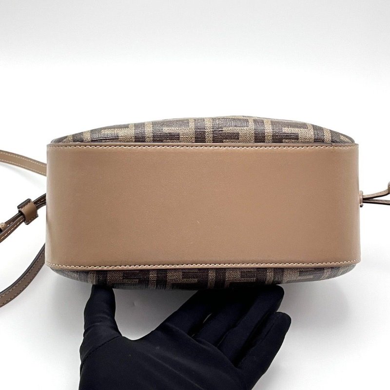 FENDI 經典老花抽繩mini手提肩背斜背餃子包 23*14*8 98新配件塵袋-2