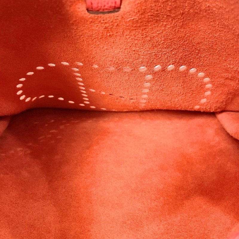 Hermes evelyne31紅色銀扣肩背斜背包框M刻 TC皮 31×32×9.5 98新配件塵袋-4