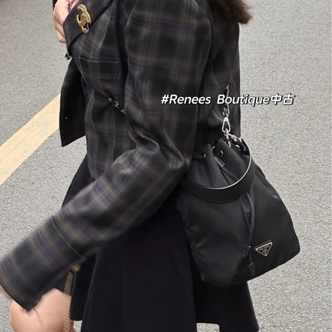 Prada 降落傘束口包小水桶包🏅