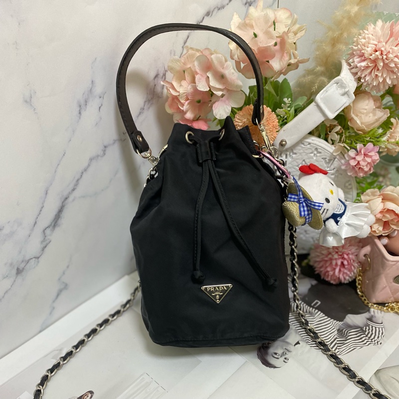 Prada 降落傘束口包小水桶包🏅-2
