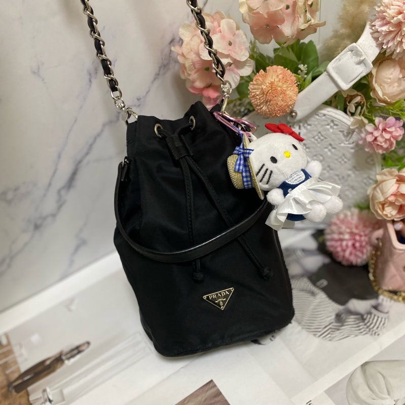 Prada 降落傘束口包小水桶包🏅-5