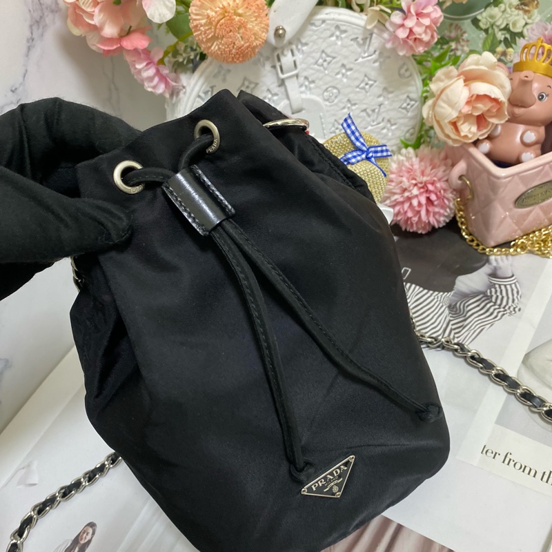 Prada 降落傘束口包小水桶包🏅-11