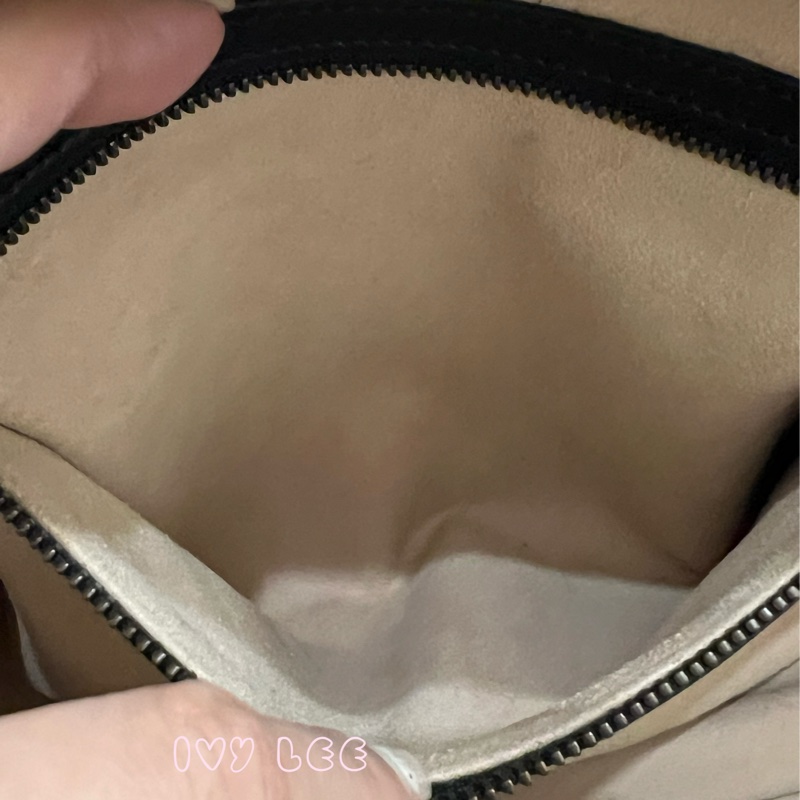 GUCCI498100 經典GG Marmont 仿舊金色 LOGO牛皮 藍紅白背帶 斜背包 相機包 黑 正品 二手精品-12