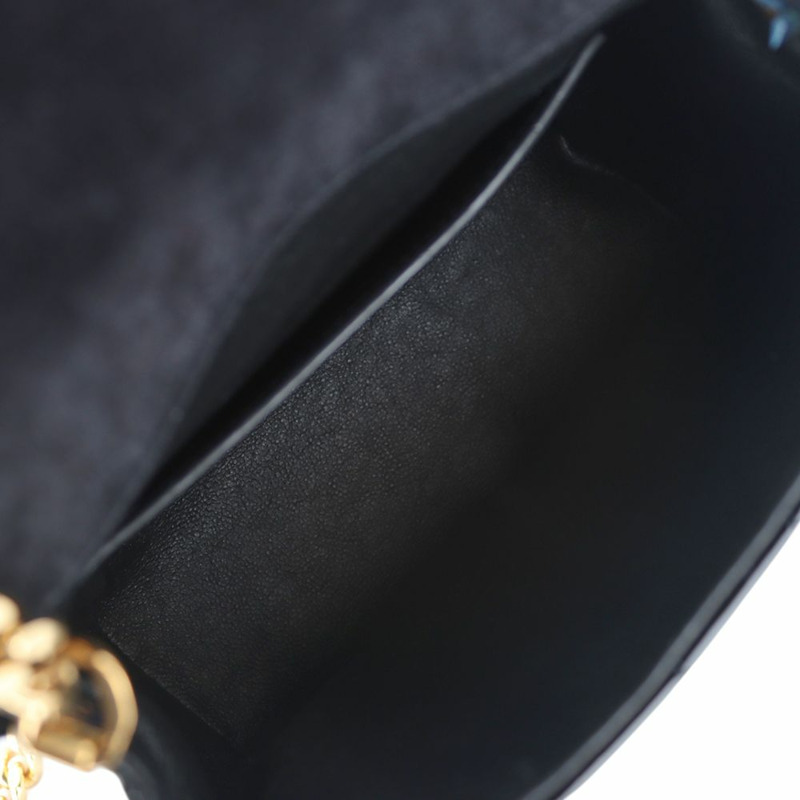 【包稅】SAINT LAURENT 馬特拉塞凸紋漆皮 Vicky 手袋（小號）35230-7-6