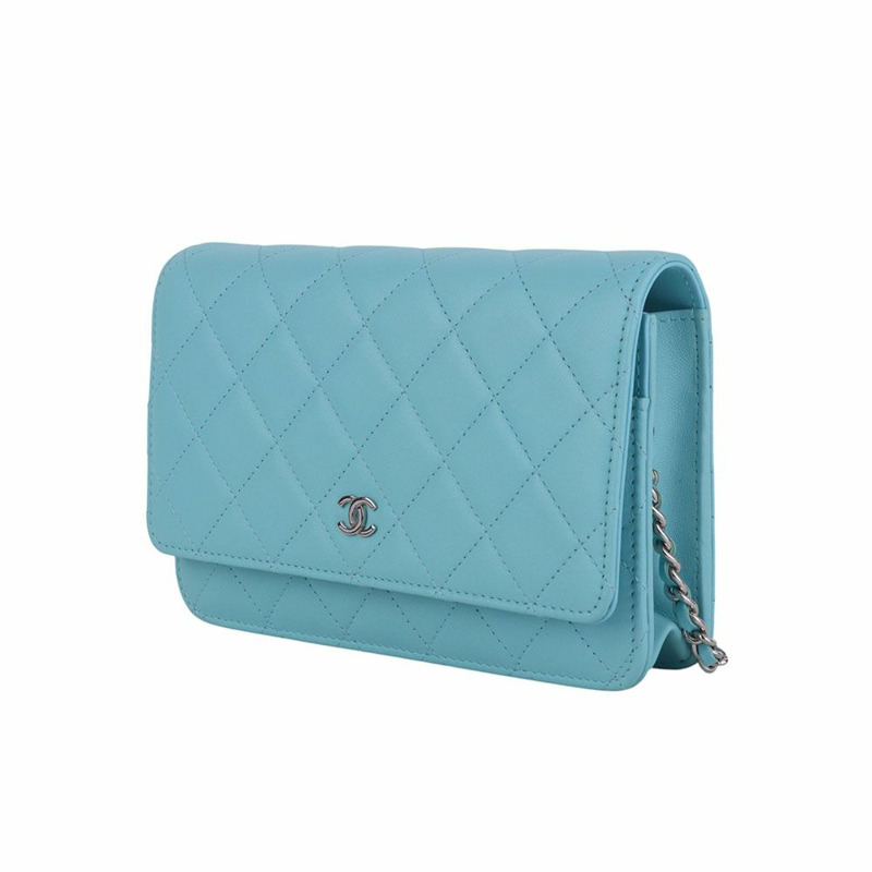 【包稅】CHANEL AP0250 羊皮經典 WOC 銀鍊斜背包 35241Y-1