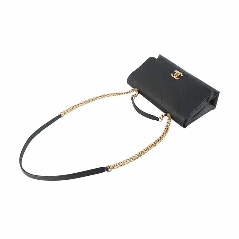 【包稅】CHANEL AS0306 魚子醬金鍊翻蓋單肩包 35259K-1-3