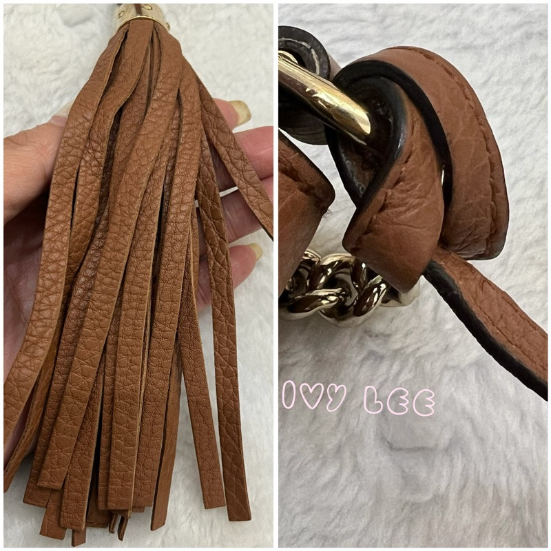 GUCCI 古馳 336752 咖啡棕  奶茶色 Soho 系列 斜背包 鏈條包 正品 二手精品-12