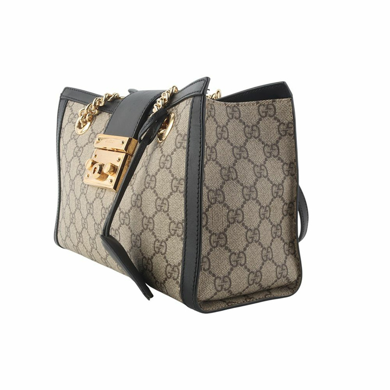 【包稅】GUCCI 498156 GG Supreme 鎖扣單肩包 小號 35302Y-1