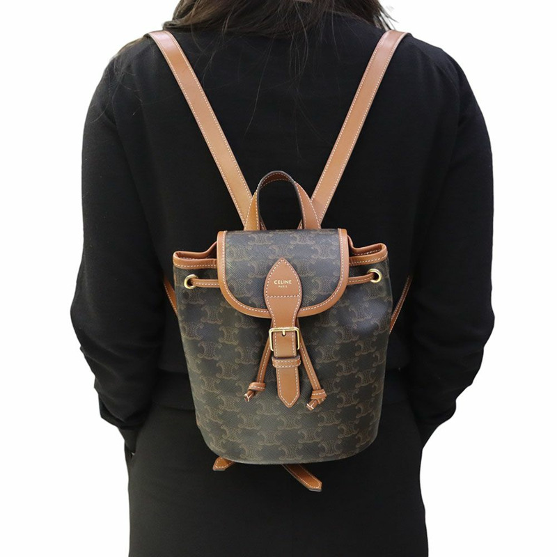 【包稅】CELINE Triomphe Polco 迷你背包 197662 35325Y-8