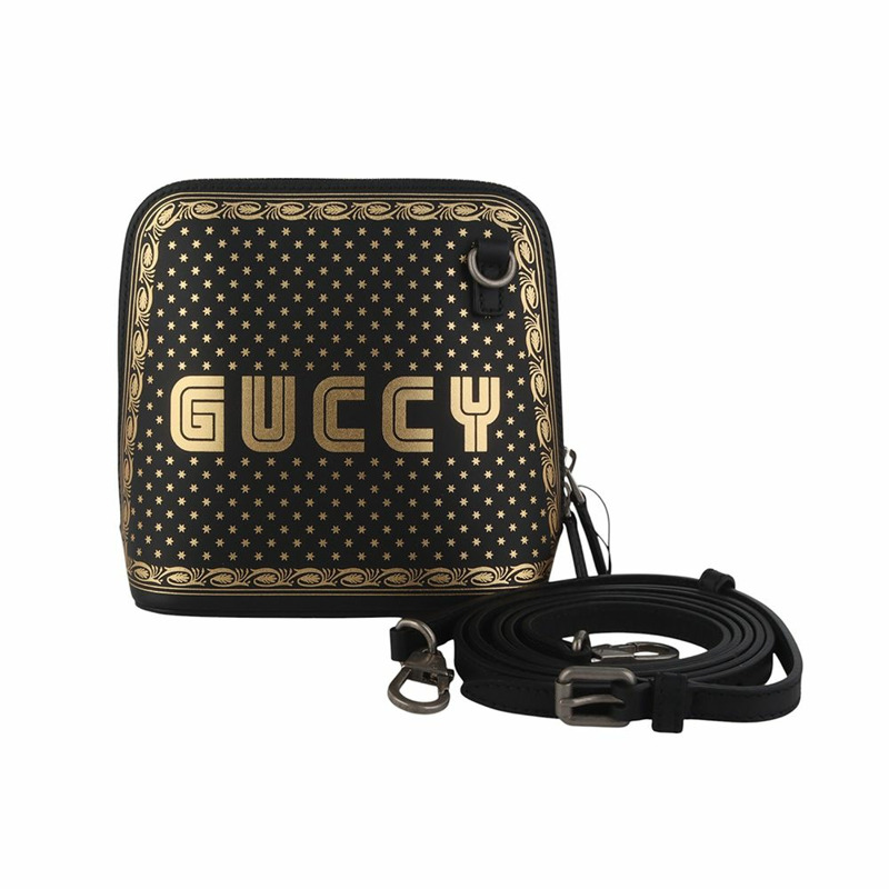 【包稅】GUCCI 世嘉巨蛋迷你星形印花斜背包 35344-3-0