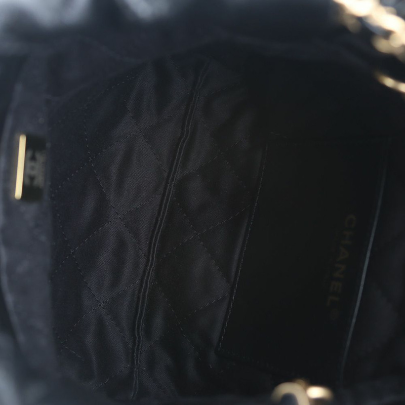 【包稅】CHANEL AS3980 22 迷你亮面小牛皮斜背包 35362-3-6