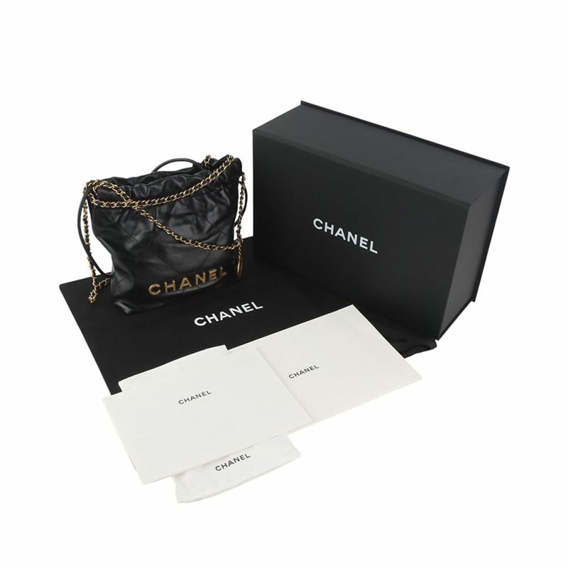 【包稅】CHANEL AS3980 22 迷你亮面小牛皮斜背包 35362-3-7