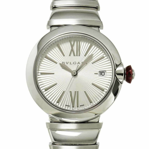 寶格麗 Lucea LU36S 女士腕錶，附日期顯示，銀色，自動上鍊