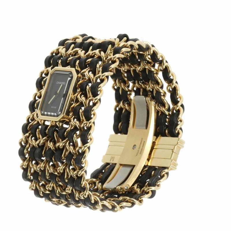 香奈兒 (CHANEL) Premiere 袖扣，M 碼，H9861，限量版，女士，黑色石英錶-2