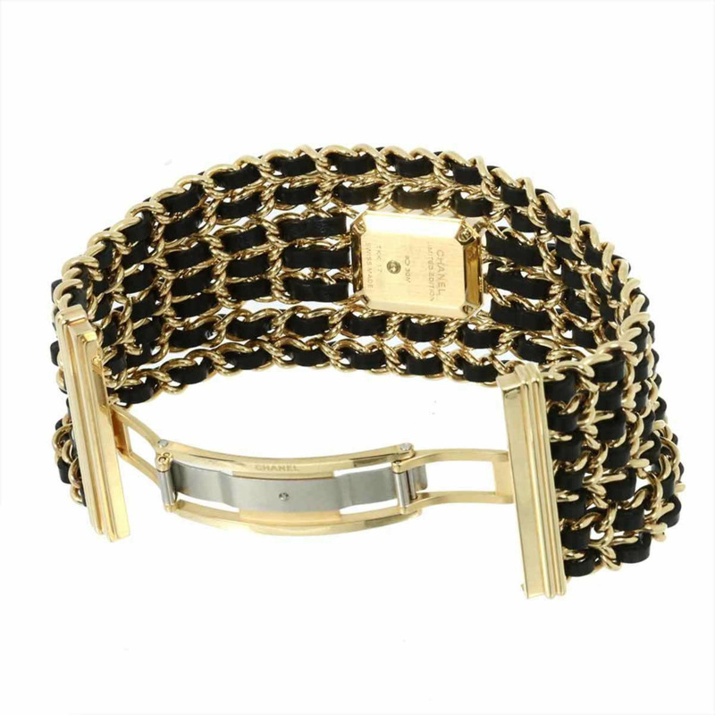 香奈兒 (CHANEL) Premiere 袖扣，M 碼，H9861，限量版，女士，黑色石英錶-4