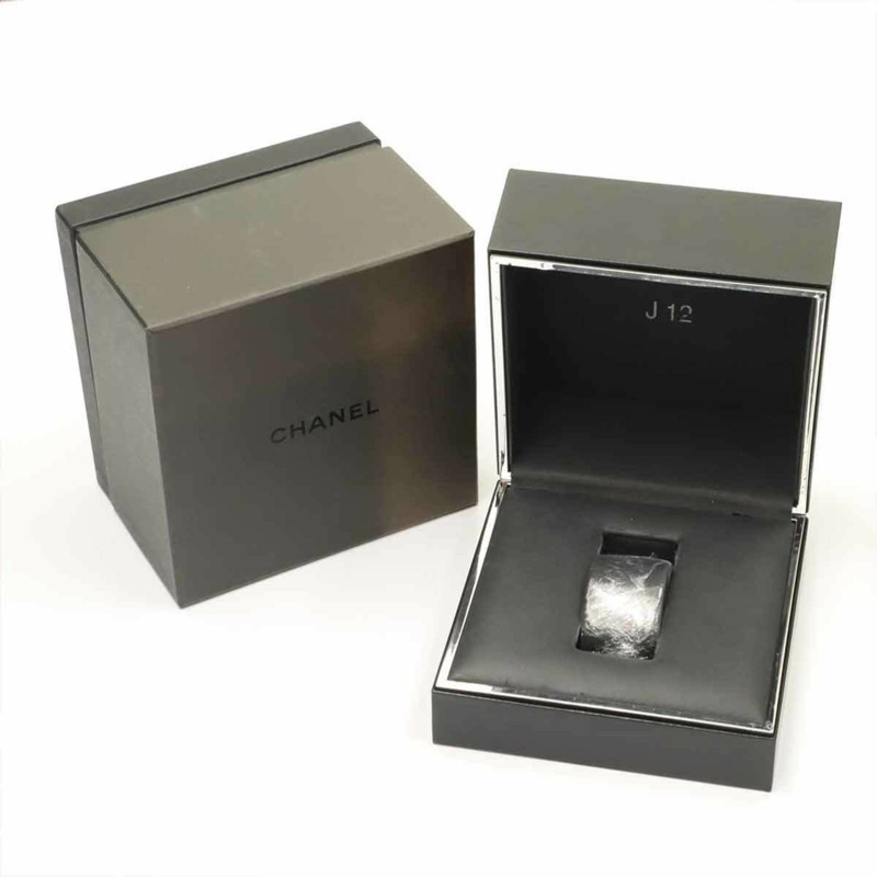 香奈兒 J12 38毫米 H1626 男士腕錶，鑲嵌12顆鑽石，黑色陶瓷錶殼，日期顯示，自動上鍊機芯-1