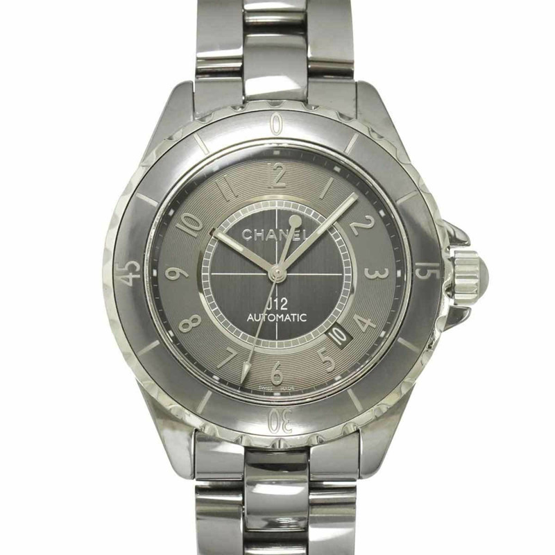 香奈兒 J12 Chromatic 41毫米 H2934 男士腕錶，附日期顯示，灰色，自動上鍊-0