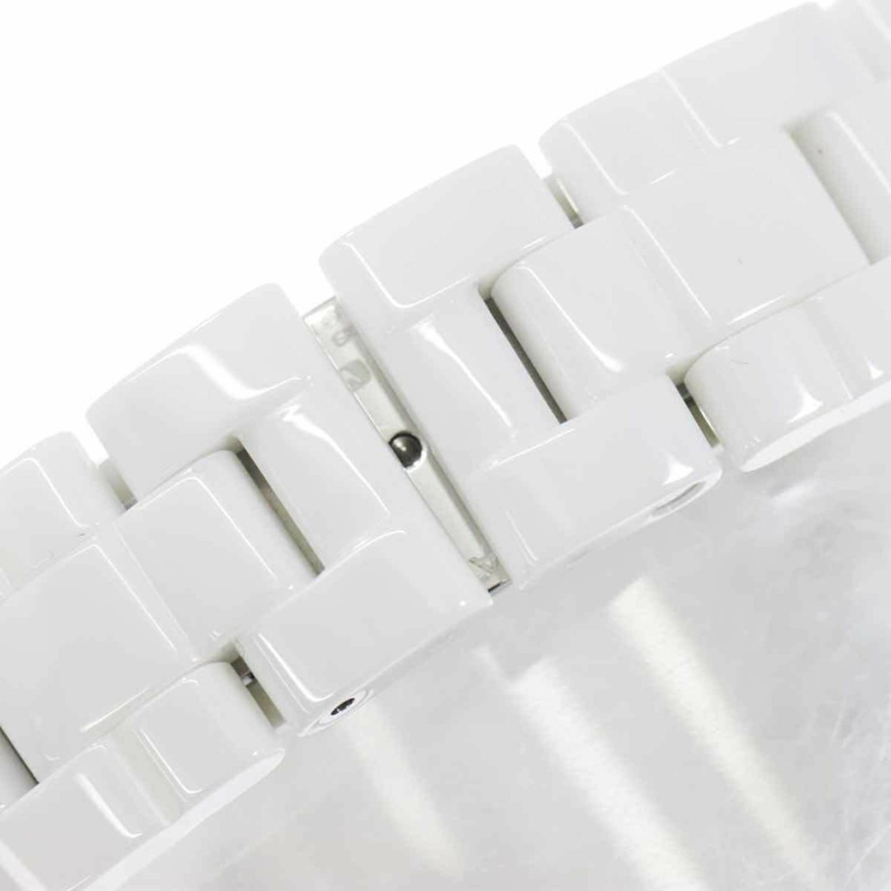 香奈兒 J12 33毫米 H1628 女士腕錶，鑲嵌12顆鑽石，日期顯示，白色陶瓷石英機芯-5