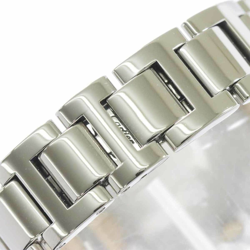 卡地亞 Ballon Bleu SM 雙色腕錶 W69007Z3 女士銀色和黃金石英錶-5