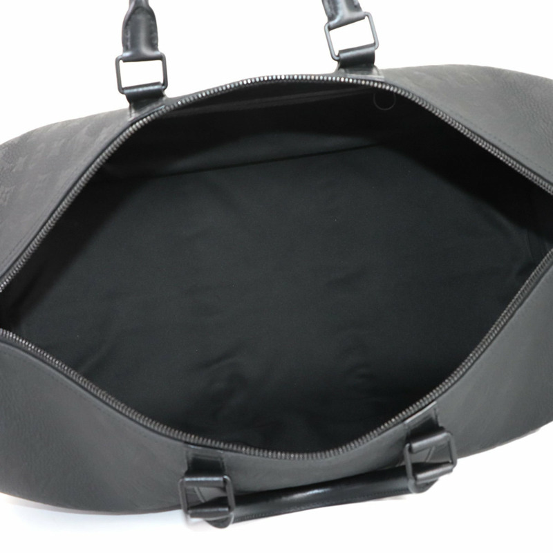 路易威登 Monogram Taurillon Keepall Bandouliere 50 兩手提/肩背包，黑色皮革款式 (M59025)，附 RFID 功能-6