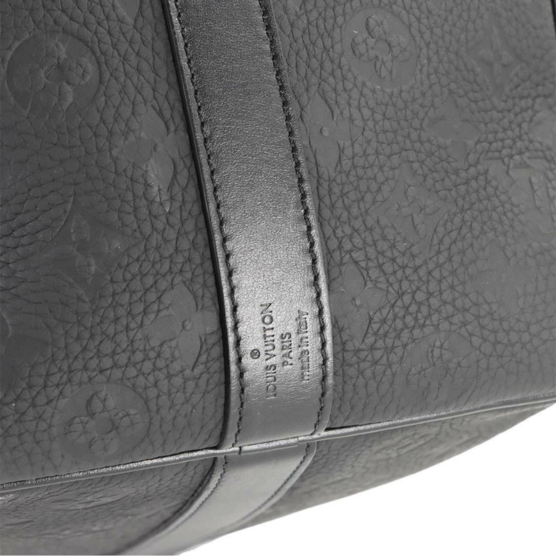 路易威登 Monogram Taurillon Keepall Bandouliere 50 兩手提/肩背包，黑色皮革款式 (M59025)，附 RFID 功能-7