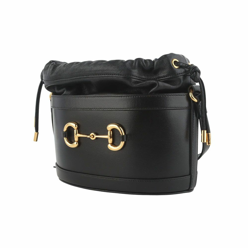 【包稅】GUCCI 馬銜扣水桶斜背包 602118-1