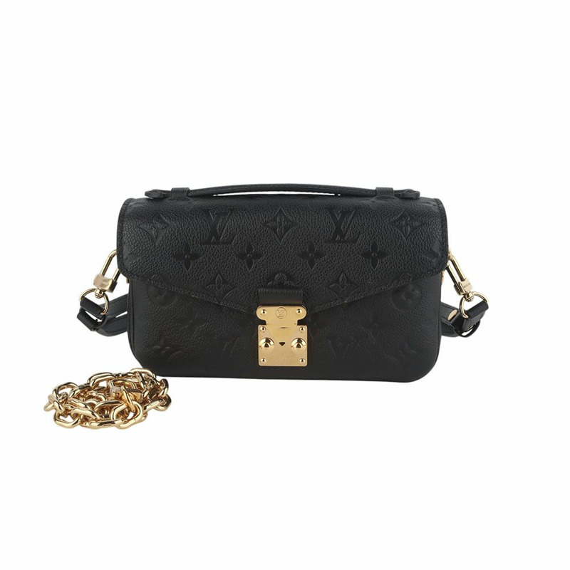 【包稅】LOUIS VUITTON M46595 Monogram Empreinte Pochette Métis East West 斜背包 35391-1-0