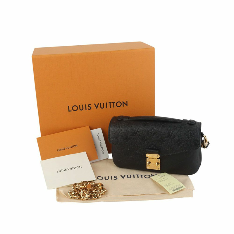 【包稅】LOUIS VUITTON M46595 Monogram Empreinte Pochette Métis East West 斜背包 35391-1-7