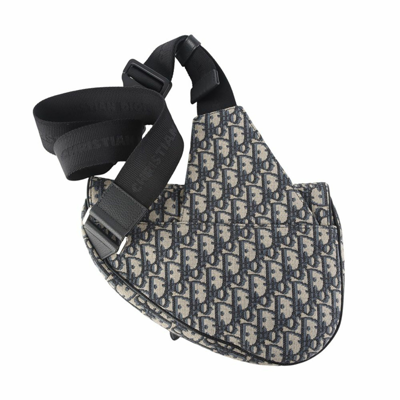 【包稅】DIOR 斜紋提花馬鞍包 35398K-5-2