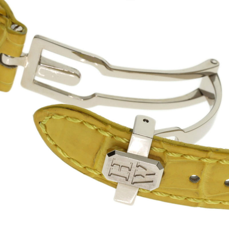Harry Winston 310LQW Avenue Classic AVEQHM21W 女士腕錶，18K 白金錶殼，皮革錶帶，鑲鑽-7