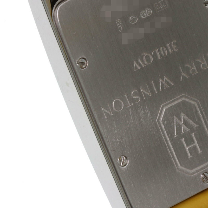 Harry Winston 310LQW Avenue Classic AVEQHM21W 女士腕錶，18K 白金錶殼，皮革錶帶，鑲鑽-24