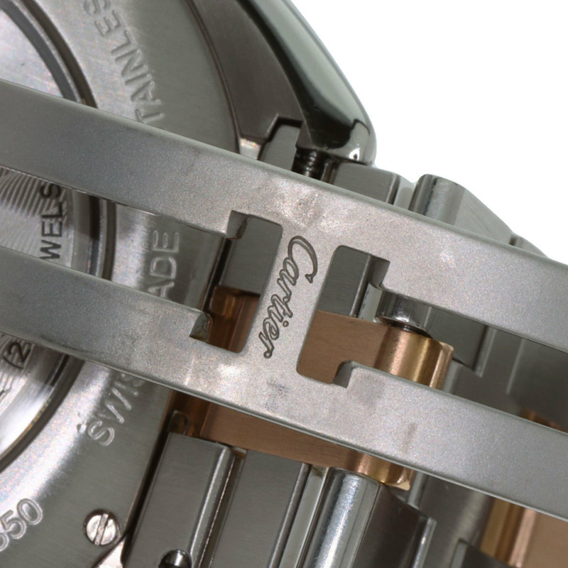 卡地亞 W2CL0002 Clé de 40 毫米男士不鏽鋼腕錶 (SSx18KPG)-16