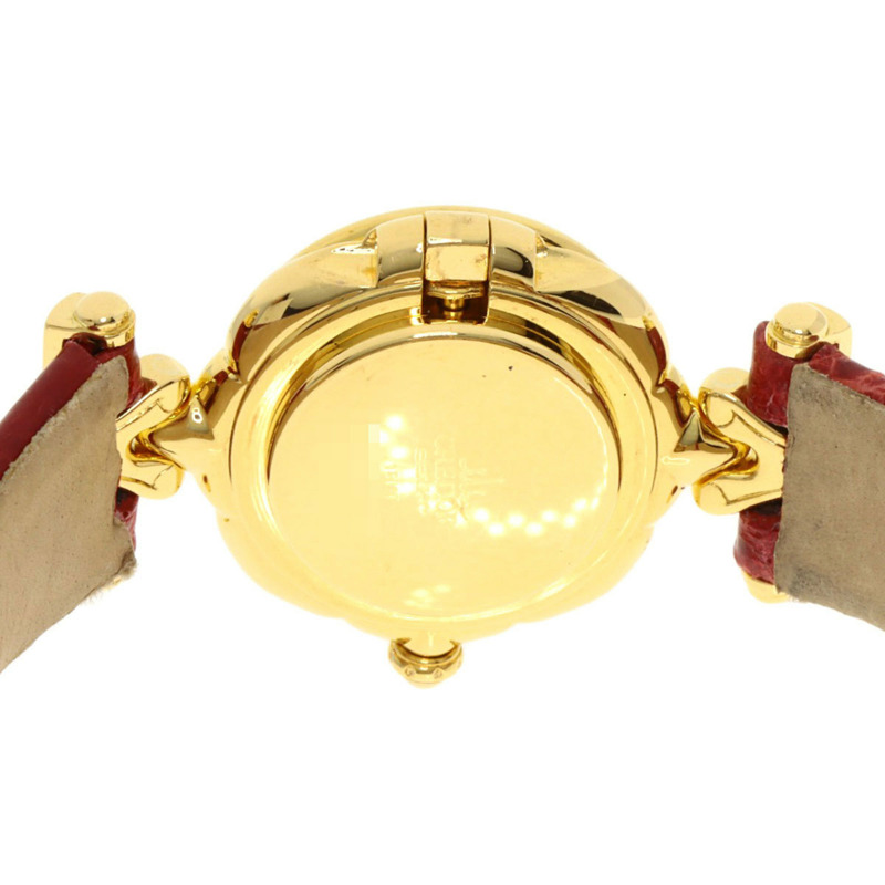 精工 1E70-2120 Credor 女士腕錶，18K 黃金/皮革-7