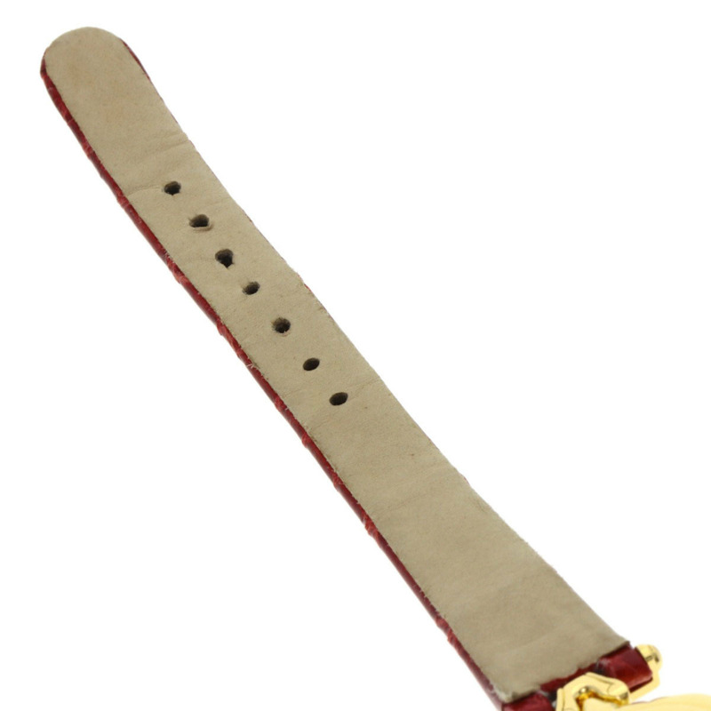 精工 1E70-2120 Credor 女士腕錶，18K 黃金/皮革-12