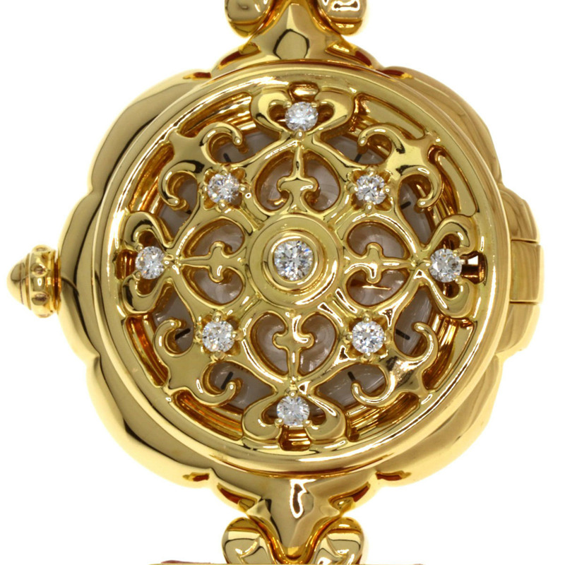 精工 1E70-2120 Credor 女士腕錶，18K 黃金/皮革-15