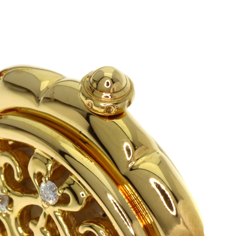 精工 1E70-2120 Credor 女士腕錶，18K 黃金/皮革-17