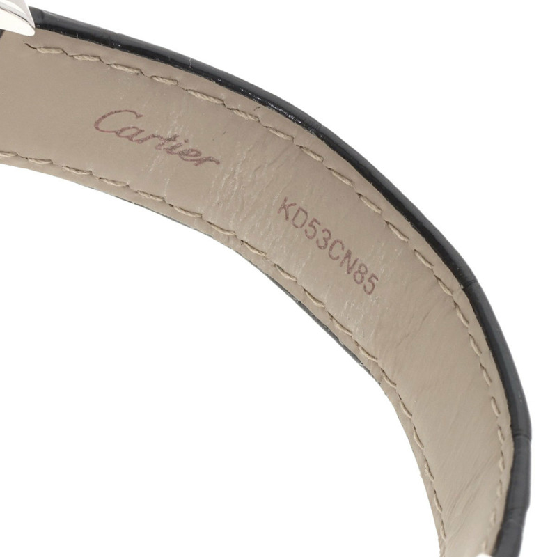 卡地亞 W504931 Tortue SM 鑽石腕錶，18K 白金/皮革/鑽石，女款-11