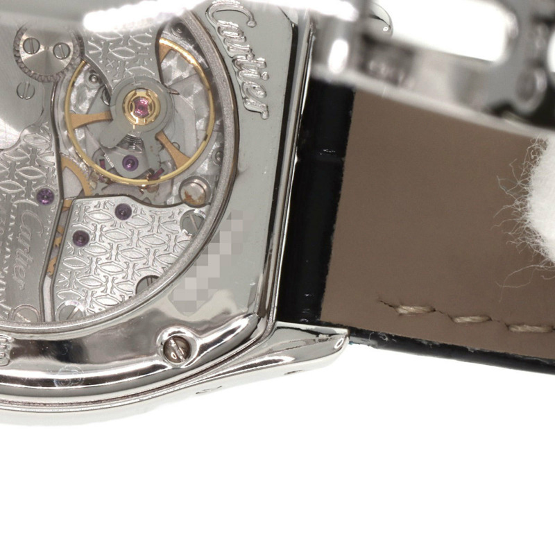 卡地亞 W504931 Tortue SM 鑽石腕錶，18K 白金/皮革/鑽石，女款-21