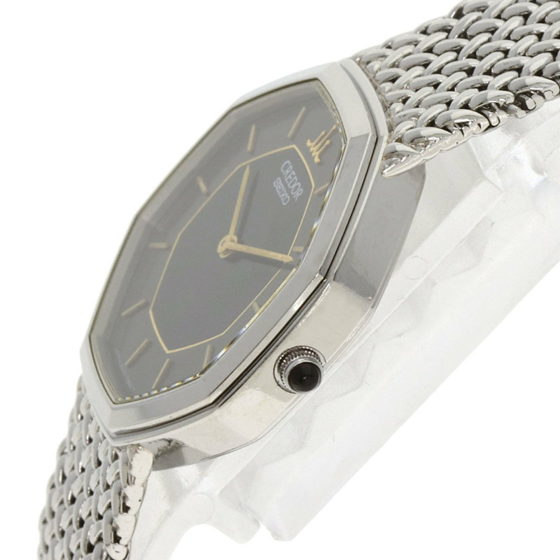 精工 8420-5660 Credor 八角形腕錶，不鏽鋼/SS，女款-4