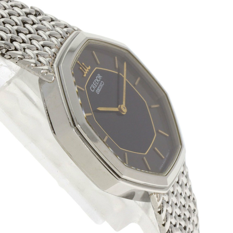 精工 8420-5660 Credor 八角形腕錶，不鏽鋼/SS，女款-5