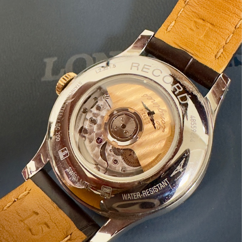 LONGINES 浪琴 開創者系列18K玫瑰金 天文台認證機械腕錶 38.5mm/L2.820.5.11.2-8