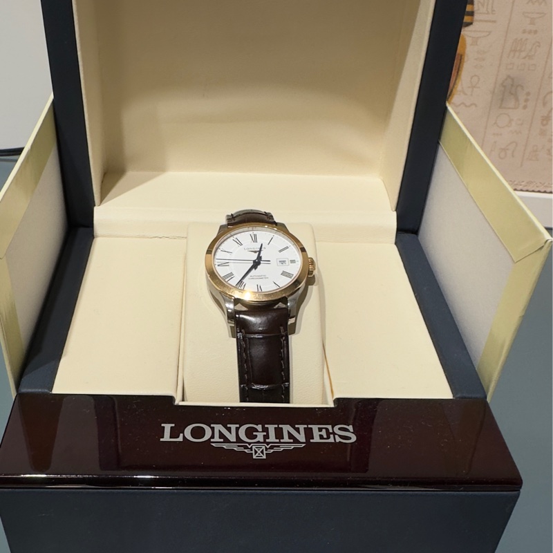 LONGINES 浪琴 開創者系列18K玫瑰金 天文台認證機械腕錶 38.5mm/L2.820.5.11.2-17