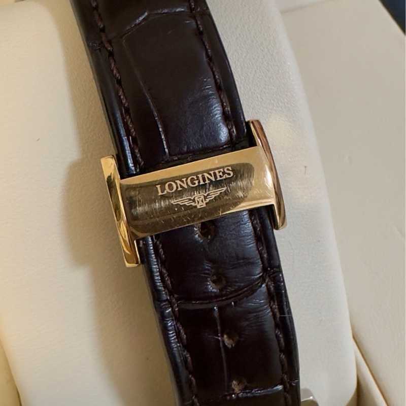 LONGINES 浪琴 開創者系列18K玫瑰金 天文台認證機械腕錶 38.5mm/L2.820.5.11.2-19