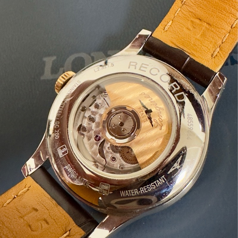 LONGINES 浪琴 開創者系列18K玫瑰金 天文台認證機械腕錶 38.5mm/L2.820.5.11.2-20